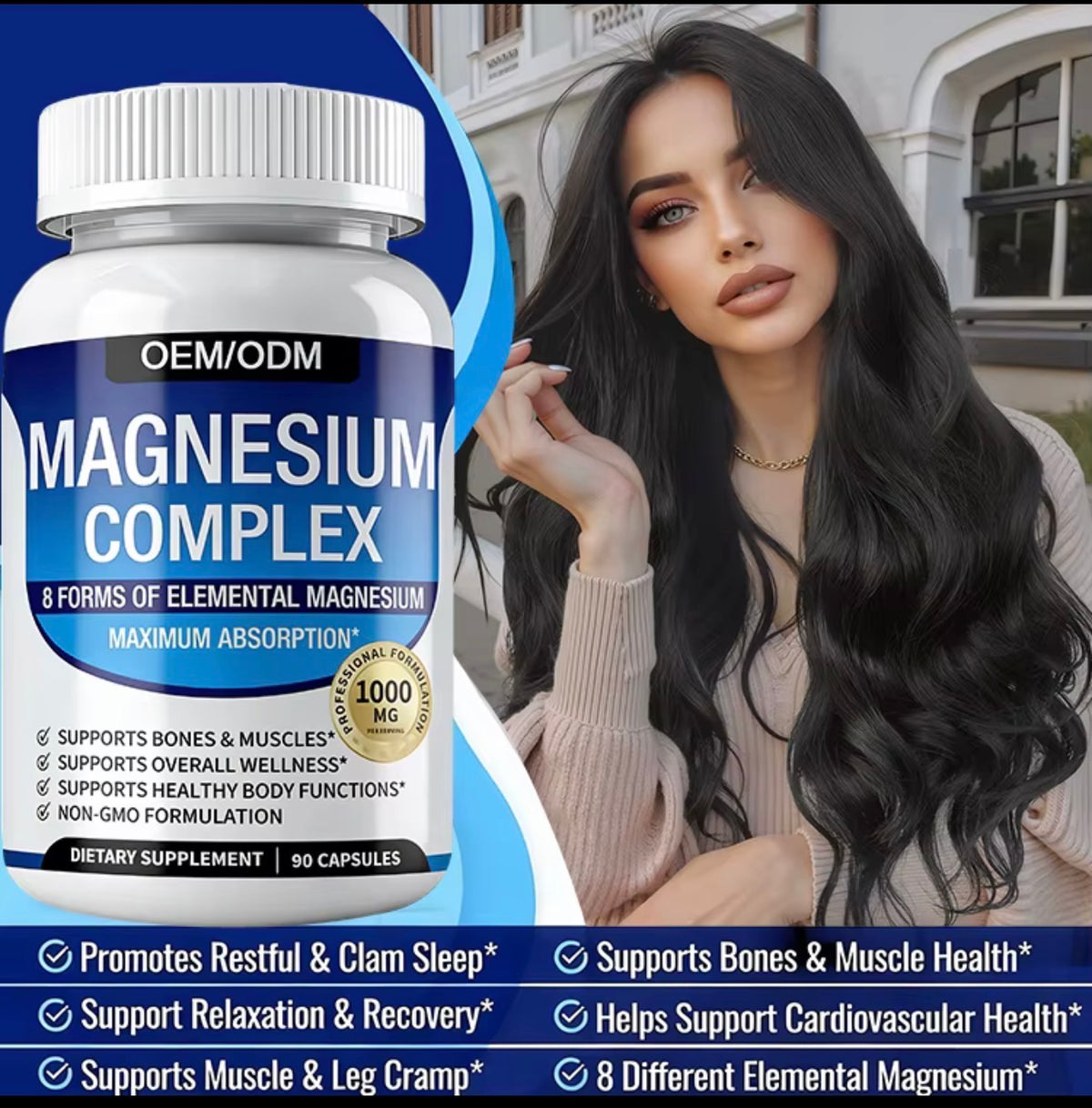 MAGNESIUN COMPLEX 1000mg          90 CAPSULES